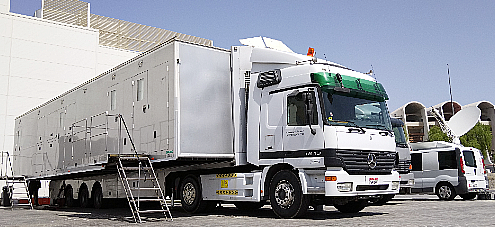 Cubic Production OB van serving Abu Dhabi, Dubai and the UAE,